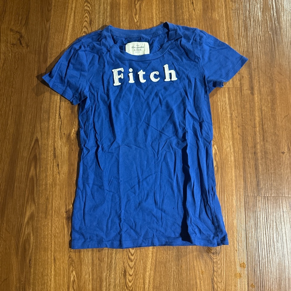 Abercrombie & Fitch Royal Blue 'Fitch' Logo Tee